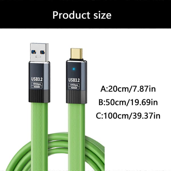 USB 3.2 extern hårddiskkabel optimerad för snabb hastighet 5 Gbps överföring pålitlig dataintegritet under kritiska operationer svart Black