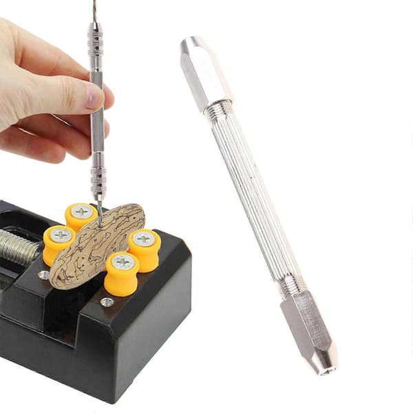 Dobbelthodet håndvridrillchuck borekroneholder liten pinnevis