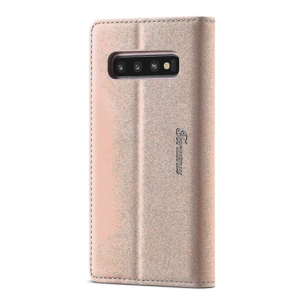 Læderetui til Samsung Galaxy S10+ Rose Gold