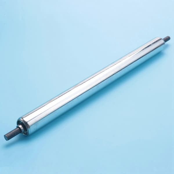 10 stk. 25 mm x 300 mm transportbåndsrulle i kulstofstål – ls Silver