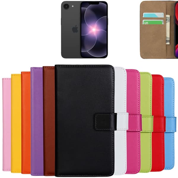 1SWEDEN plånbok för iPhone 17e plånboksfodral fodral skal BRUN BRUN Iphone 17e
