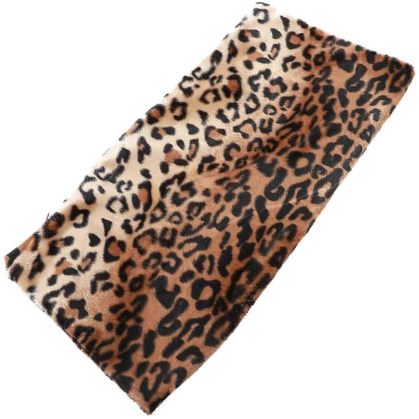 Kvadratisk/Rektangulär Leopard Djurtryckt Fylld Kudde Kort Plyschfyllning Örngott För Matsal Köksstol Baksäte 01