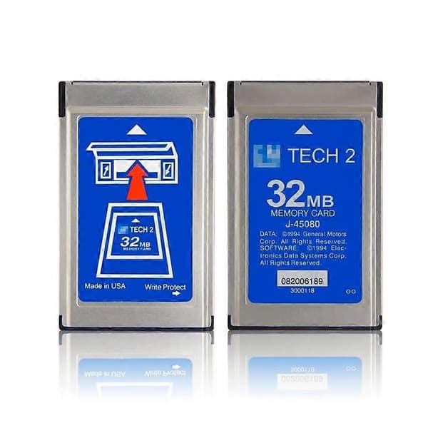 Til Opel 1997-2014 GM Tech T2 32MB Dedikert Datakort, Engelsk Versjon