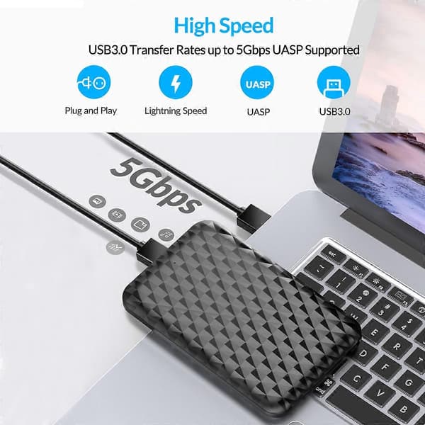ALXUM USB C til SATA Dual-bay Harddisk Dockingstation til 2,5/3,5 tommer SSD HDD USB 3.0 Harddisk Dock med Offline Kloning 36TB—ls US Plug
