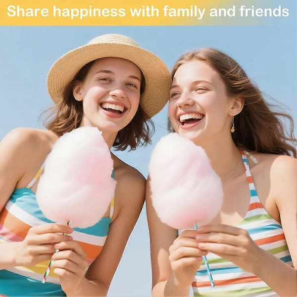 200 Stykker Candyfloss-kegler, Candyfloss-pinde 11,8 Tommer - Lyse Tilfældige Farver, Candyfremstilling - Forhindrer Klæbrige Hænder[ls] Multicolor