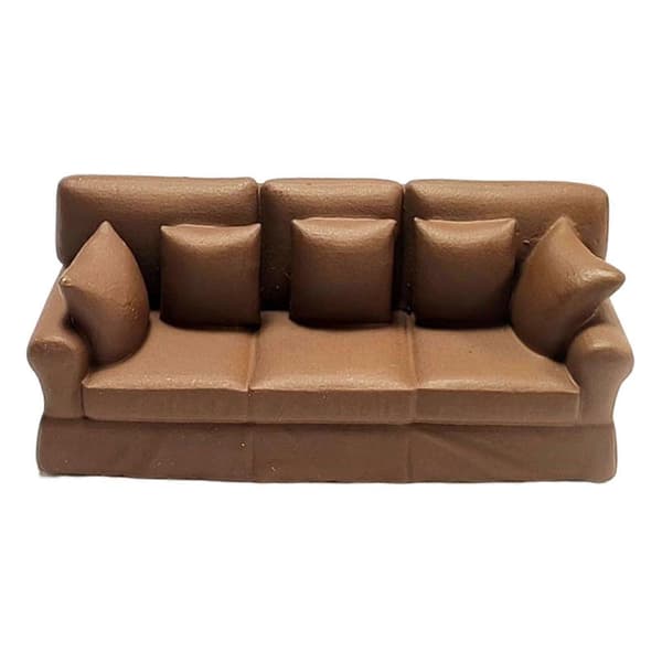 1:87 Dukkehusmøbler Ornament Modell for Barn Jenter Sofa Sofa