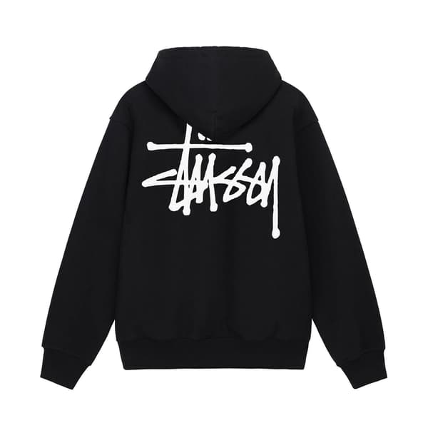 Basic hættetrøje til mænd, pullover sweatshirt af høj kvalitet. Black Black S