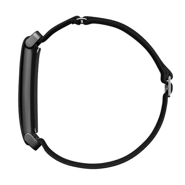 Kompatibel med Google Fitbit Air Fitness Tracker Bånd Spennedesign Elastisk Vevd Stropp Justerbart Armbånd Black