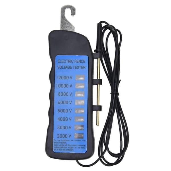 Vanntett gjerdetester 12KV Neons gjerdespenningstester 8 Neons indikatorlys Vanntett gjerdetester 2000 til 12000V[ls] Multicolor