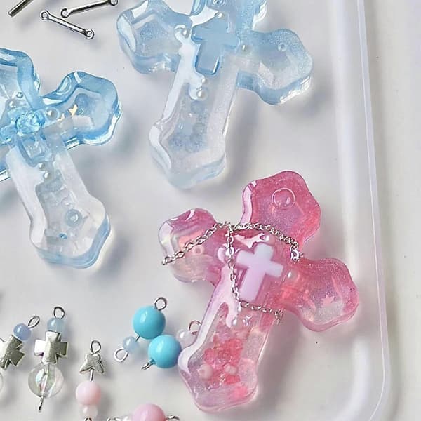 Resin Shaker Form DIY Quicksand Resin Støbning Epoxy Silikone Form til Nøglering—ls