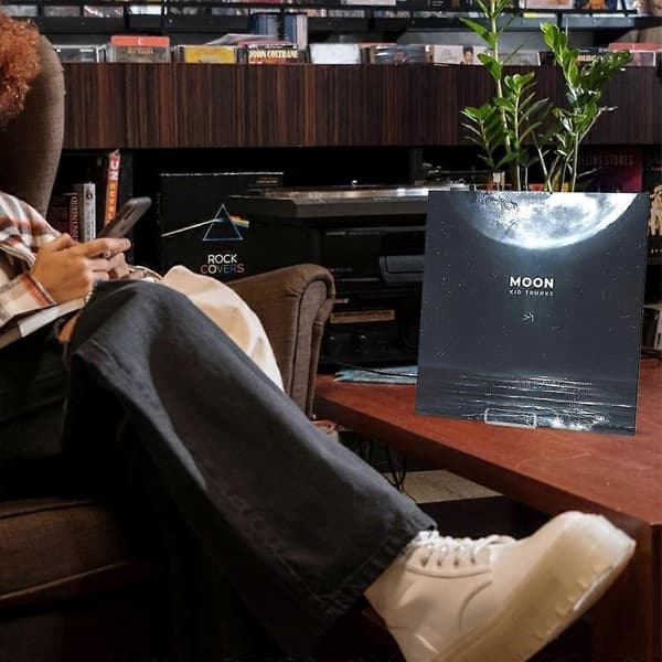 YX109 Akryl Avtakbart Vinylplate Stå Transparent