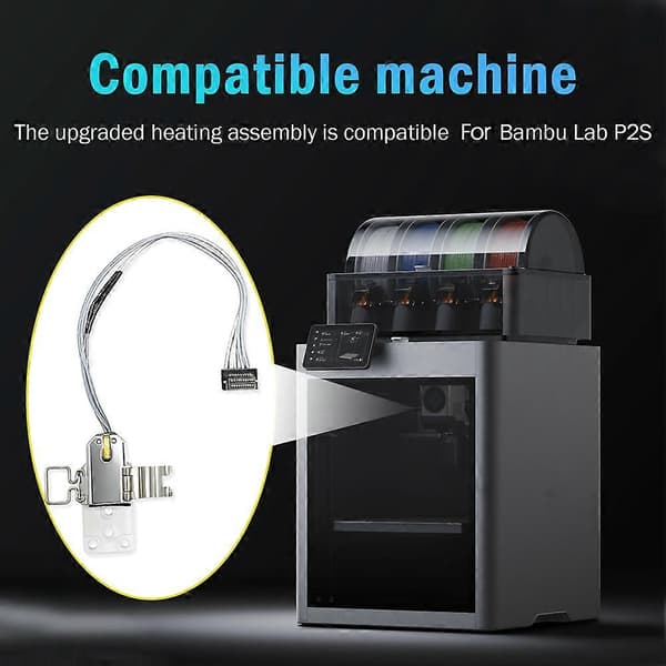 Til Bambu Lab P2S Hotend Varmeenhed Blok Keramisk Zirconia Hot End Monteringssæt til Bambulab P2s 3d Tilbehør[ls]