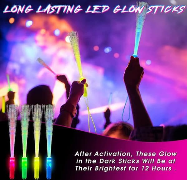 24 delar Led Fiber Optic Stick 24pcs