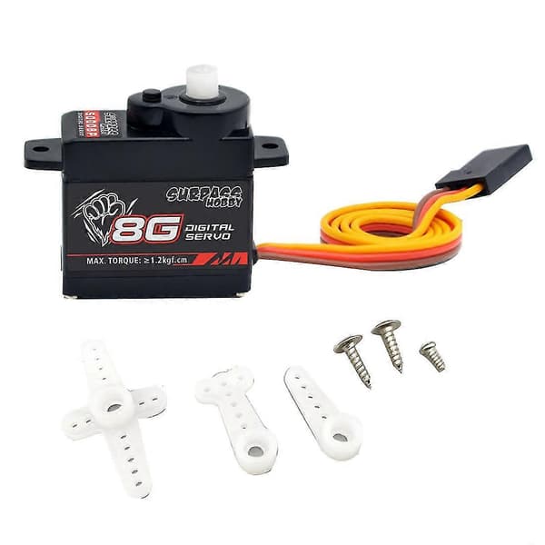 8g Digital Styreservo Plastgir For RC Bil Fly Fastvinget Helikopter—ls