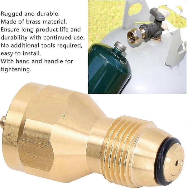 Påfyllingsadapter for propanbeholder, påfyllingsadapter for propanflaske for 1lb propanbeholdere