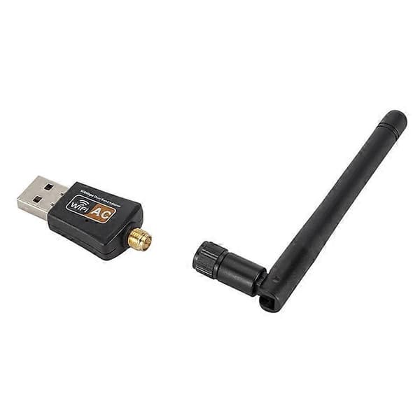 (Uusi) 600 Mbps 2,4 GHz + 5 GHz AC Dual Band USB WIFI-sovitin antennilla Inte angivet