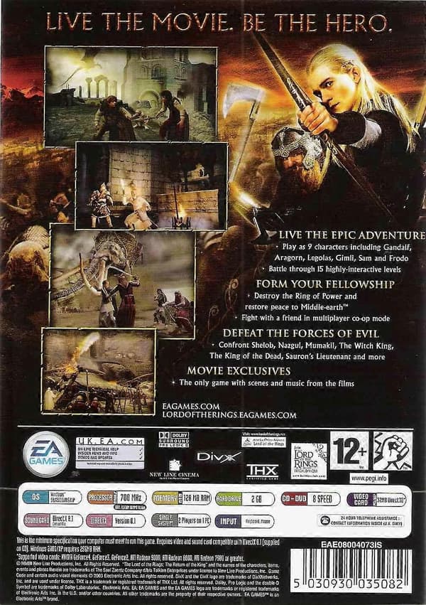 Ringenes Herre: Kongen vender tilbage (PC) CD-skiva för PC CD-skiva för PC