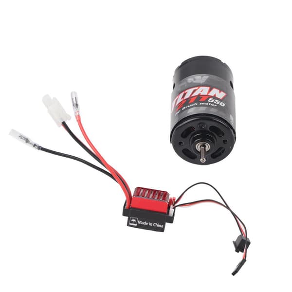 550 Børstet Motor 360A ESC til 1/10 RC Bil 21T