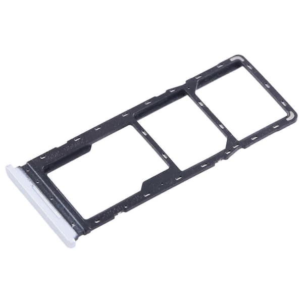 For Tecno Spark Go 2022 SIM-kortskuff + Micro SD-kortskuff Silver