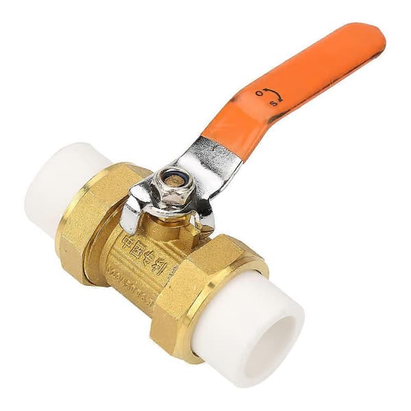 Messingrørkugleventil med dobbelt PPR-varmesmeltningsfitting 1\"BSP DN25