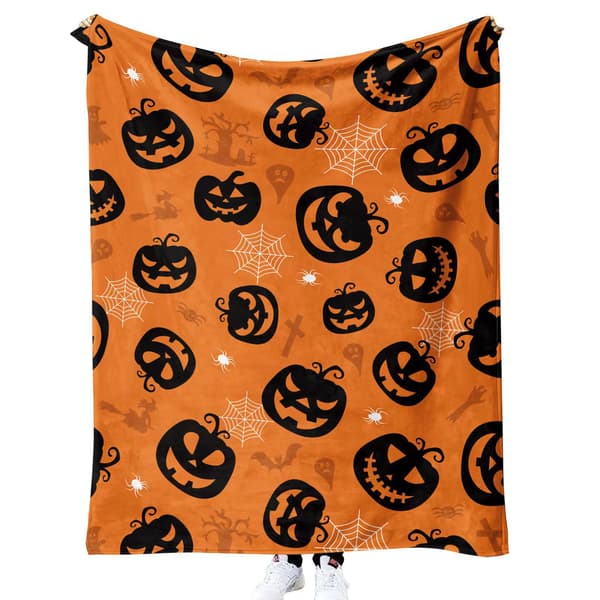 75CM x 100CM Halloweenfilt, perfekt för soffkvällar och sängar - 64