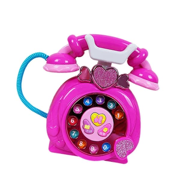 Leketelefon for barn Hånd-øye-koordinasjon Prinsessetelefon for barn