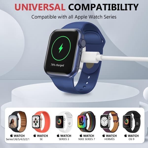 Magnetisk laddningsadapter för Apple Watch, återanvändbar USB-C eller iPhone