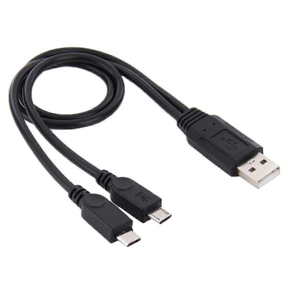 USB 2.0 han til 2 Micro USB han kabel, længde: ca. 30 cm [ls]
