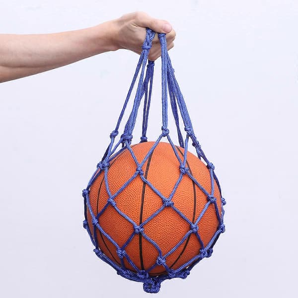 Netpose Basketballtaske til Opbevaring 9 Stk Blå Nylon Snørepose 50 * 4 * 4 cm Blå