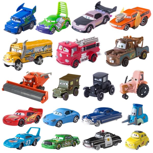 Biler Disney Pixar Biler Legetøj Lightning McQueen Jackson Storm Mater Sally Sheriff 1:55 Diecast Model Bil Legetøj Børnefødselsdagsgave 13