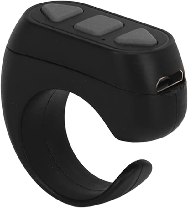 TIK Tok fjernbetjening, Tiktok Scroll Ring, Bluetooth Sidevender til Kindle APP, TIK Tok APP Kompatibel med IOS & Android—ls