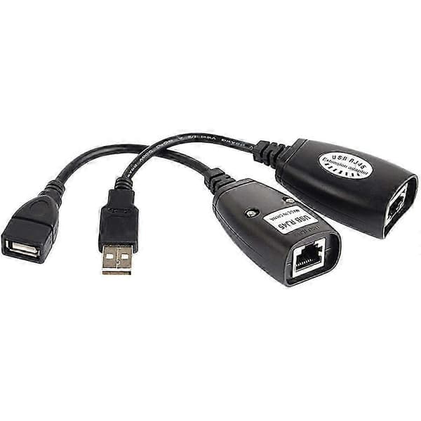 USB til RJ45 RJ 45 LAN-kabel forlængeradapter Extender USB til netværksportudgave 0710[ls] 5 5
