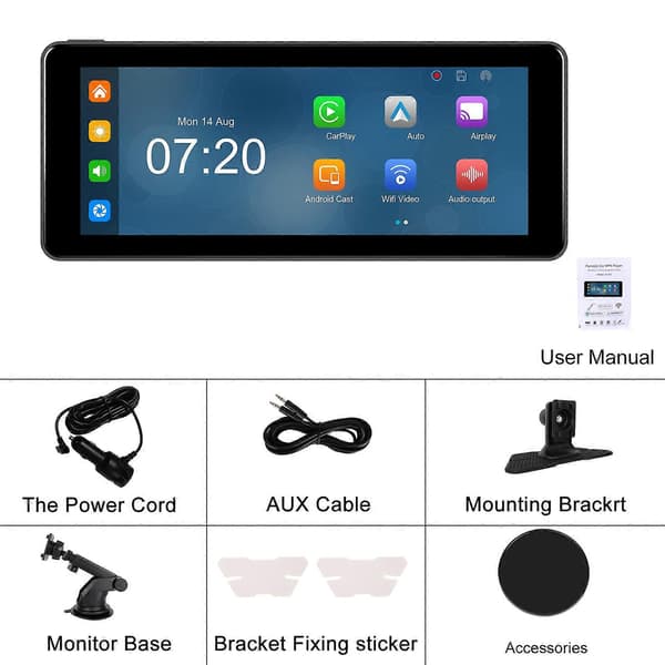 6,86 tommer 4KDVR Smart skjermspiller – ls Not Specified Standard