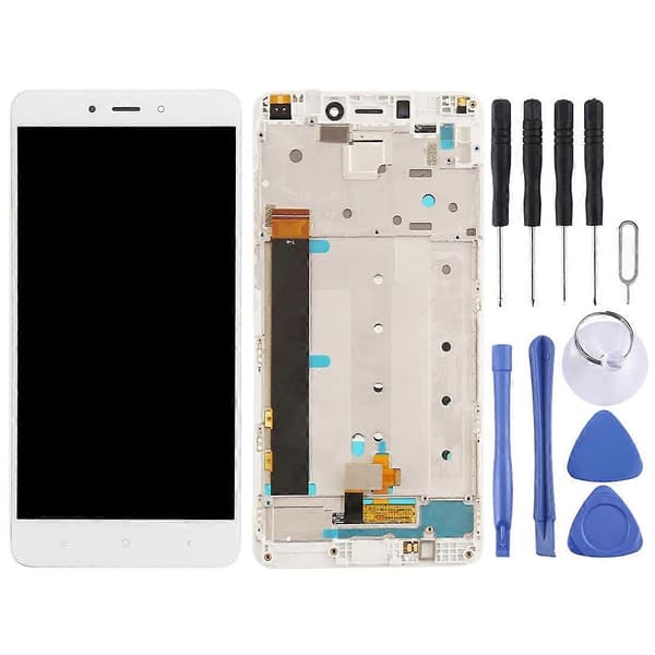 TFT LCD-skærm til Xiaomi Redmi Note 4 Digitizer komplet samling med ramme White