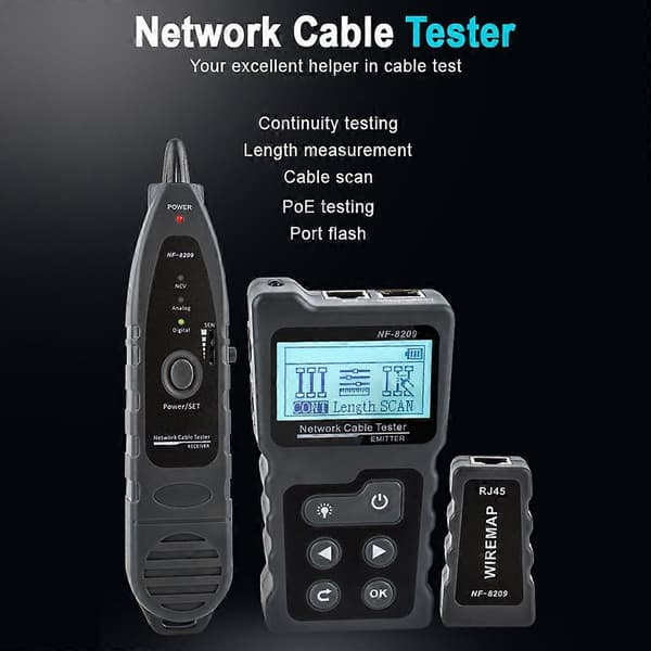 Avansert kabeltester Multifunksjonell ledningssporer Nettverkskabeltester—ls