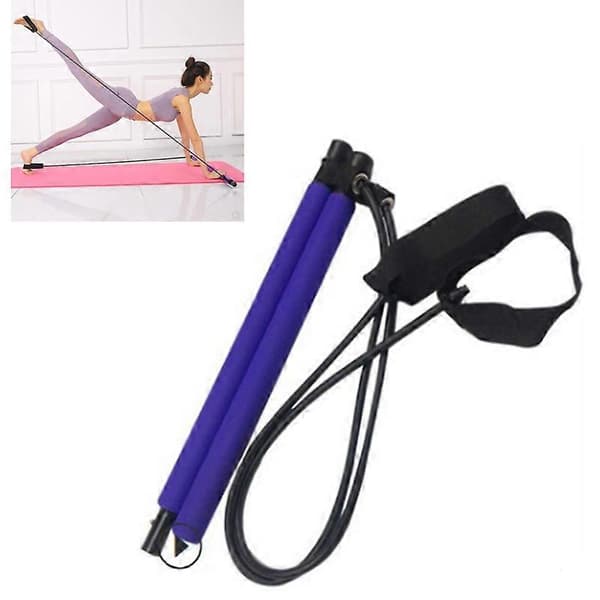 Yoga Dragrep Träningsutrustning Pilates Bar Hem Elastisk Bar Muskelavslappning Rally[ls] Blue