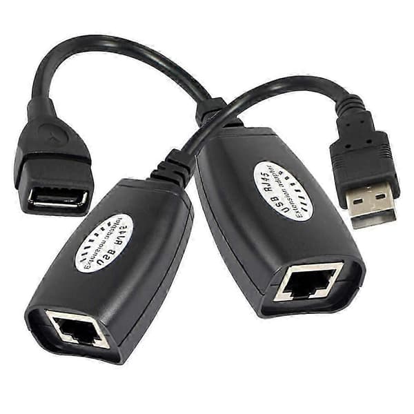 USB til RJ45 RJ 45 LAN-kabel forlængeradapter Extender USB til netværksportudgave 0710[ls] 5 5