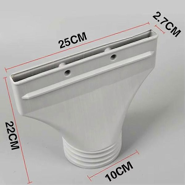 Flat Hose Adapter for Air Conditioning and Exhaust Solutions for Easy Installation with Locking Tabs for Secure Attachment
