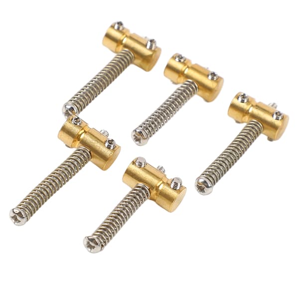 5 stk. kompenserede sadler bedre resonans messing vintage elektrisk basbro-sadel