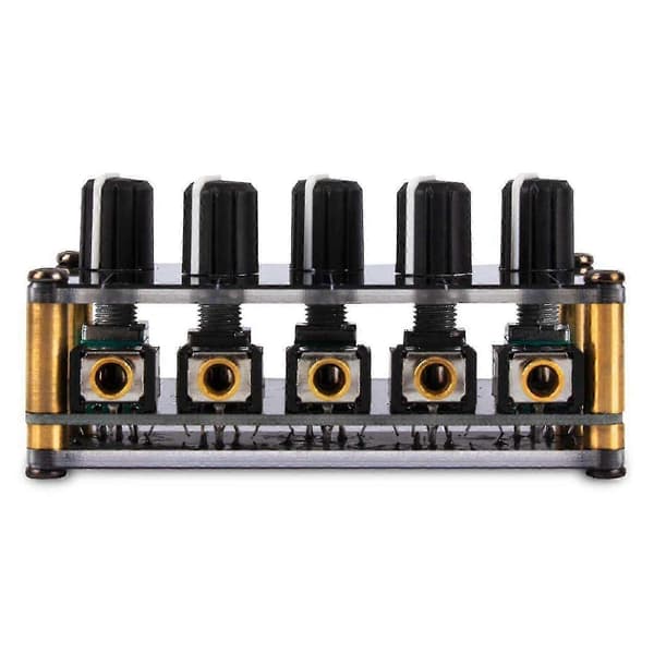 Stereo Mini Mikser 4-kanals Mini Lydmikser Lyd Stereo Passiv Mikser—ls