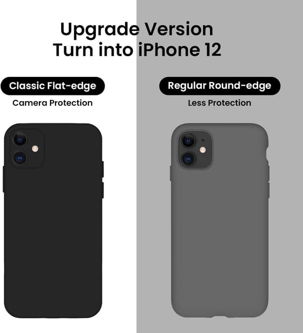 Designed for iPhone 11 Case, Silicone [Square Edges] & [Camera Protection] Upgraded Phone Case with Soft Anti-Scratch Microfiber Lining—ls