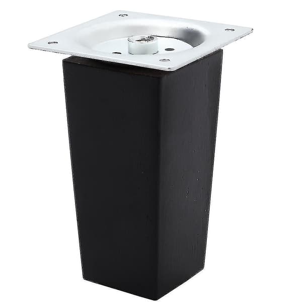 Sett med 4 møbelben i eiketre, firkantede, solide treben til sofa, kaffebord, treben til sofa, sengeben 10cm
