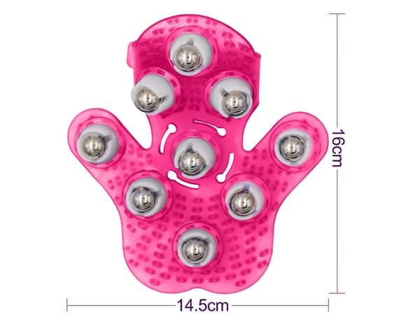 Massasjehanske med Kuler - Kroppsmassasje Pink pink