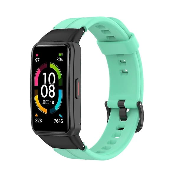 Silikone urremme til Huawei/Honor Band 6 Klassisk erstatningsarmbåndsrem – LS