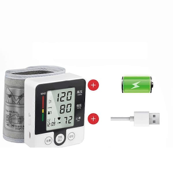 Digital blodtrykksmåler for håndledd med/uten bakgrunnsbelyst tonometer hjertefrekvens – ls B