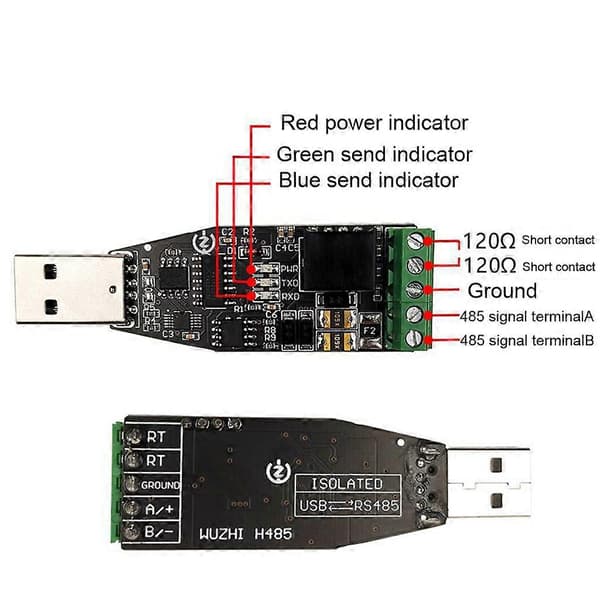 USB til RS485 kommunikationsmodul lang afstand til multi-system USB til RS232 RS485 kommunikationsmodul[ls] Multicolor