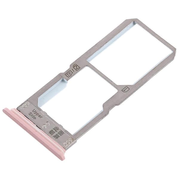 För Vivo Y67 SIM-kortfack + SIM-kortfack / Micro SD-kortfack Rose Gold