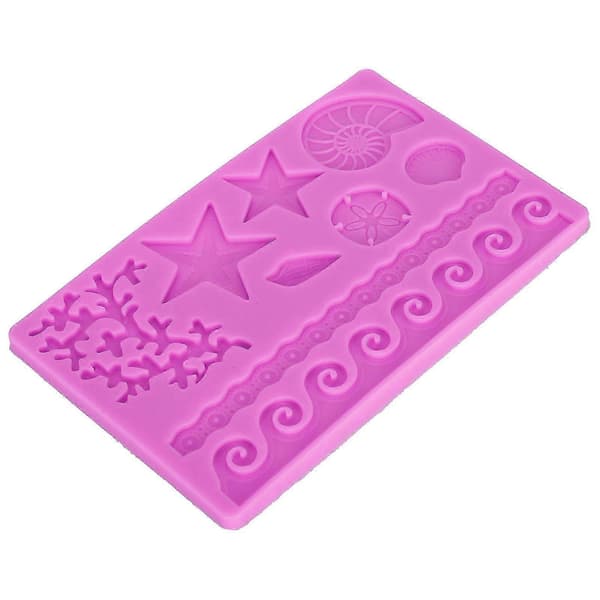 Silikone fondantkageform med marinetema, DIY chokolade slik håndværksform tilbehør