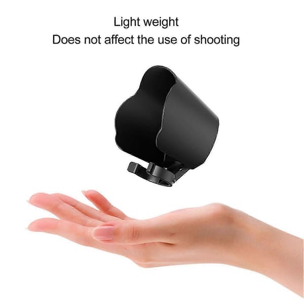 Vidåbnende Action Kamera Solblænde til DJI OSMO Pocket 3 - Sort Solskærm