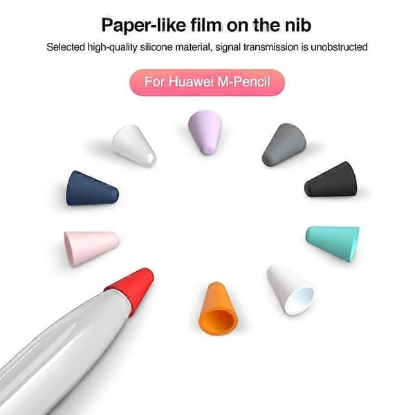 10 i 1 / Sæt silikone nib-hætte til Huawei Pencil Mixed Color